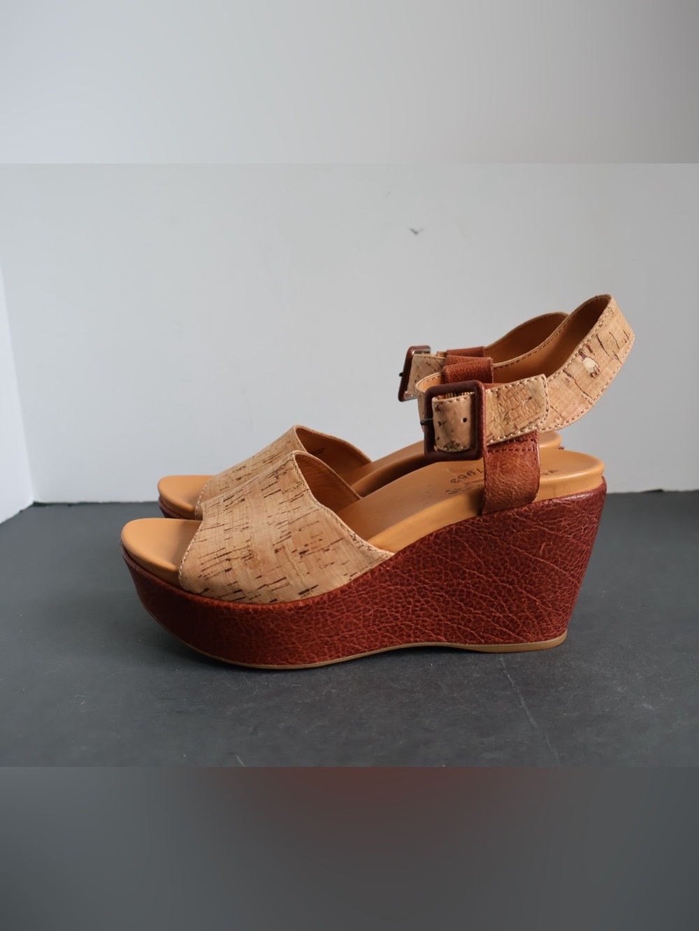 Kork-Ease Keirn Platform Wedge Sandals Size 6M - Picture 4 of 10